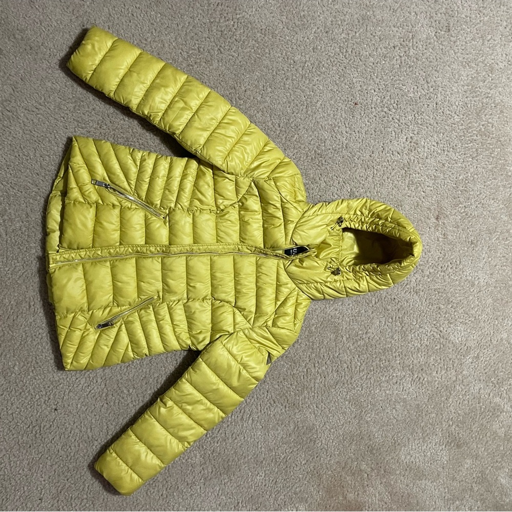 Women’s GUESS Yellow Puffer Jacket